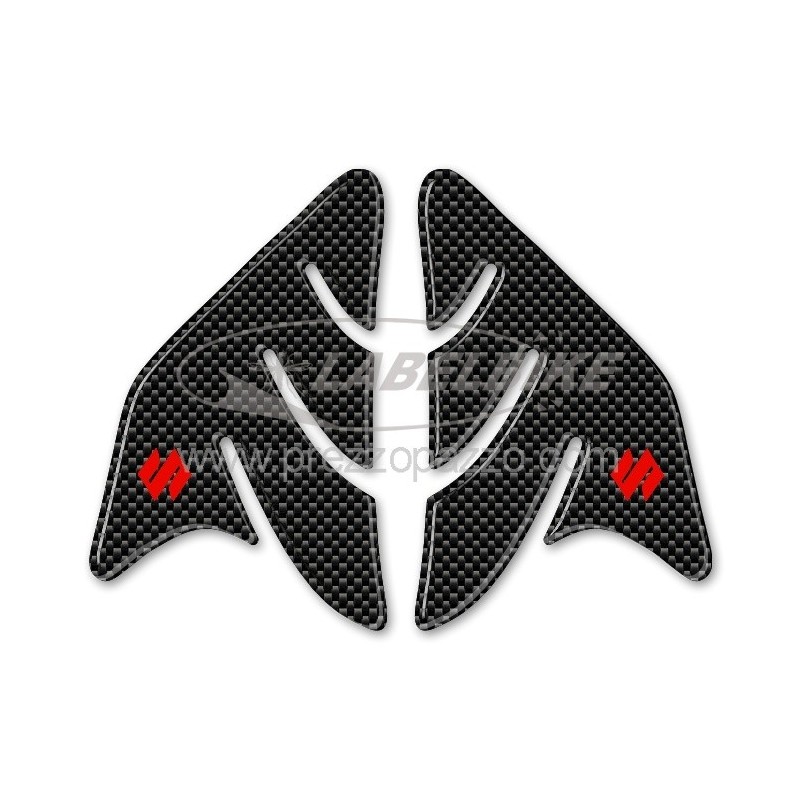 PEGATINAS 3D PROTECTORES LATERALES DEPÓSITO SUZUKI GSX-R CARBON