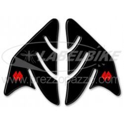 3D STICKERS TANK SIDE PROTECTIONS SUZUKI GSX-R BLACK