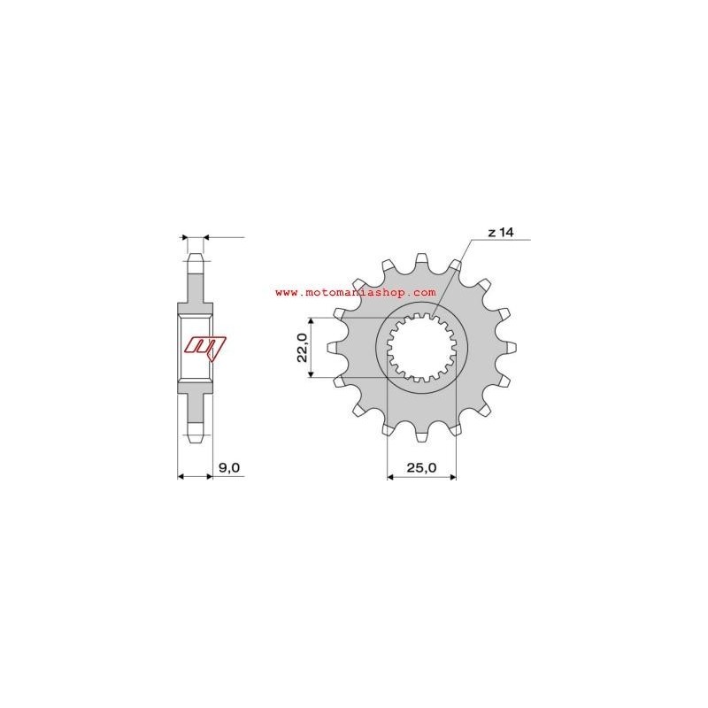 RITZEL FÜR KETTE 525 BENELLI