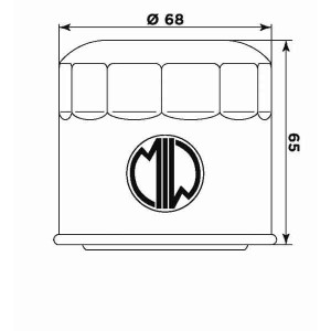 MEIWA OIL FILTER 138 SUZUKI B-KING 2008-2015, BANDIT 600, BANDIT 650, BANDIT 1200, BANDIT 1250