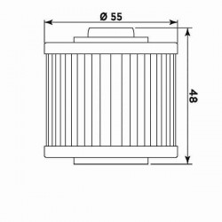 MEIWA-ÖLFILTER 145 YAMAHA TDM 850 1992-2001, TDM 900 2002-2013, MT-03 2006-2013