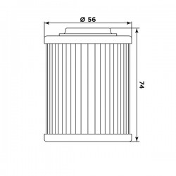 FILTRO DE ACEITE MEIWA 152 APRILIA TUONO 1000 2003, TUONO 1000 R 2003-2010, TUONO 1000/FACTORY 2007-2010, SL 1000 FALCO