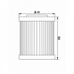 FILTRO OLIO MEIWA 157 KTM SUPERMOTO 690, SMC 690, SMR 690, DUKE 690 2008-2011, DUKE 690 R 2010-2011 (2° FILTRO)