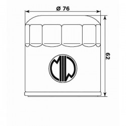 MEIWA ÖLFILTER 163 BMW K 1200 GT/LT 2004, R 1100 GS 1994-2000, R 1100 R/RT 1995-2001, R 1100/1150 RS