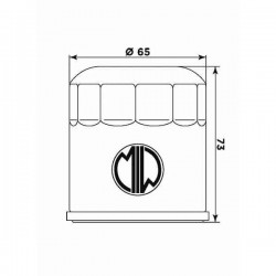 FILTRO DE ACEITE MEIWA 177 BUELL XB12R FIREBOLT, XB12S LIGHTNING, XB9S LIGHTNING