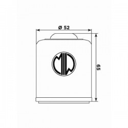 FILTRO DE ACEITE MEIWA 183 GILERA NEXUS 125/250/300