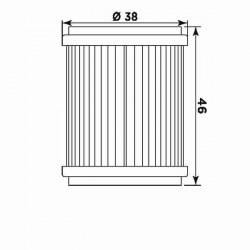 FILTRO OLIO MEIWA 140 YAMAHA YZ 450 F 2009-2018*, WR 450 F 2009-2017*, WR 250 F 2009-2017