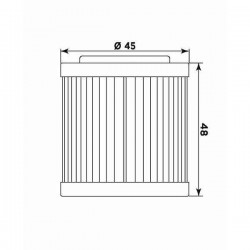 FILTRO OLIO MEIWA 154 HUSQVARNA TC/TE 250 2002-2007, TC/TE 450 2004-2007, TC/TE 510 2005-2007