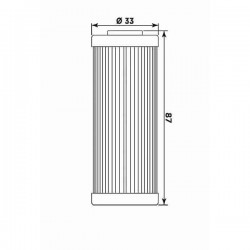 FILTRO DE ACEITE MEIWA 652 KTM EXC-F 450 2009-2011, SX-F 450 2007-2011, SX-F 505 2007-2009, EXC 530 2008-2011