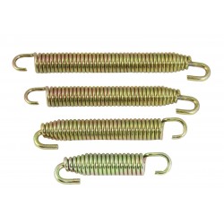 PAIR OF SPRINGS FIXING COLLECTOR FITTING EXHAUST TERMINAL LENGTH 75 MM