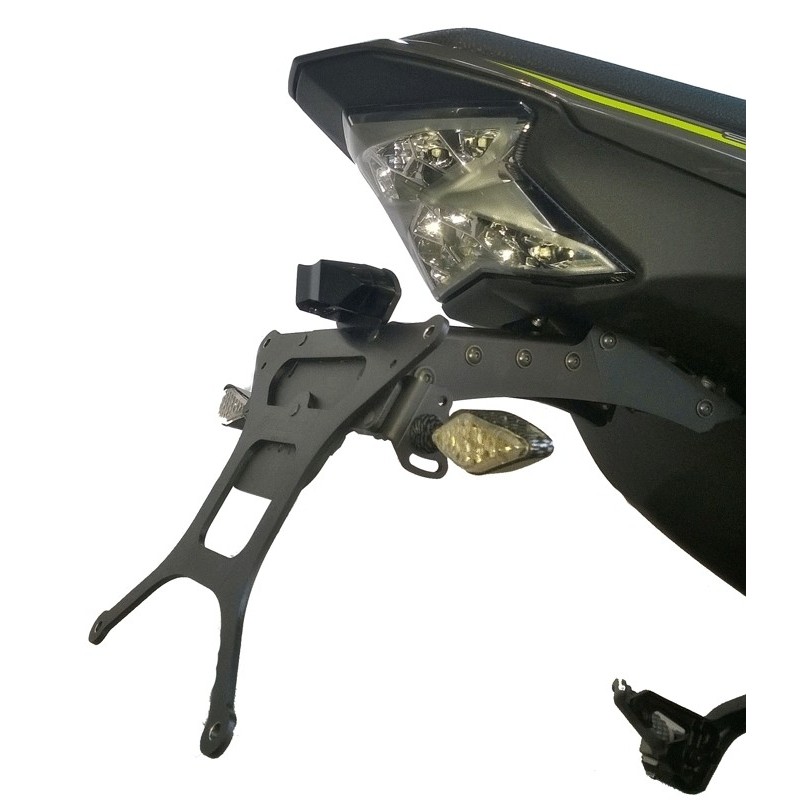 PORTATARGA KAWASAKI Z 900 2017-2019, CON INCLINAZIONE REGOLABILE