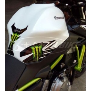 PEGATINAS 3D PROTECCIONES LATERALES, DEPOSITO, TAPA, LLAVE KAWASAKI Z 650