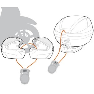 GIVI PADLOCK MIT EINZIEHBAREM KOMBINATIONSSTAHLKABEL