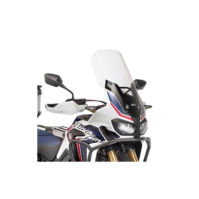 CUPOLINO GIVI TOURING HONDA AFRICA TWIN 1000 2016-2019, TRASPARENTE