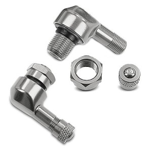 PAR DE VÁLVULAS NEUMÁTICAS DE ALUMINIO A 90 ° PUIG DIAM. 11,3 MM PARA LLANTAS HECHAS EN JAPÓN