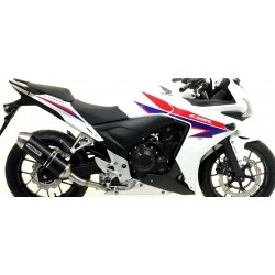 ARROW RACE-TECH EXHAUST HONDA CBR 500 R 2013-2015, DARK ALUMINUM/CARBON, APPROVED