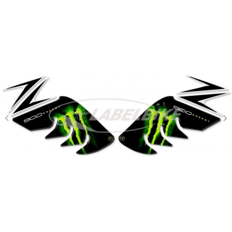 3D STICKERS TANK SIDE PROTECTIONS KAWASAKI Z 900