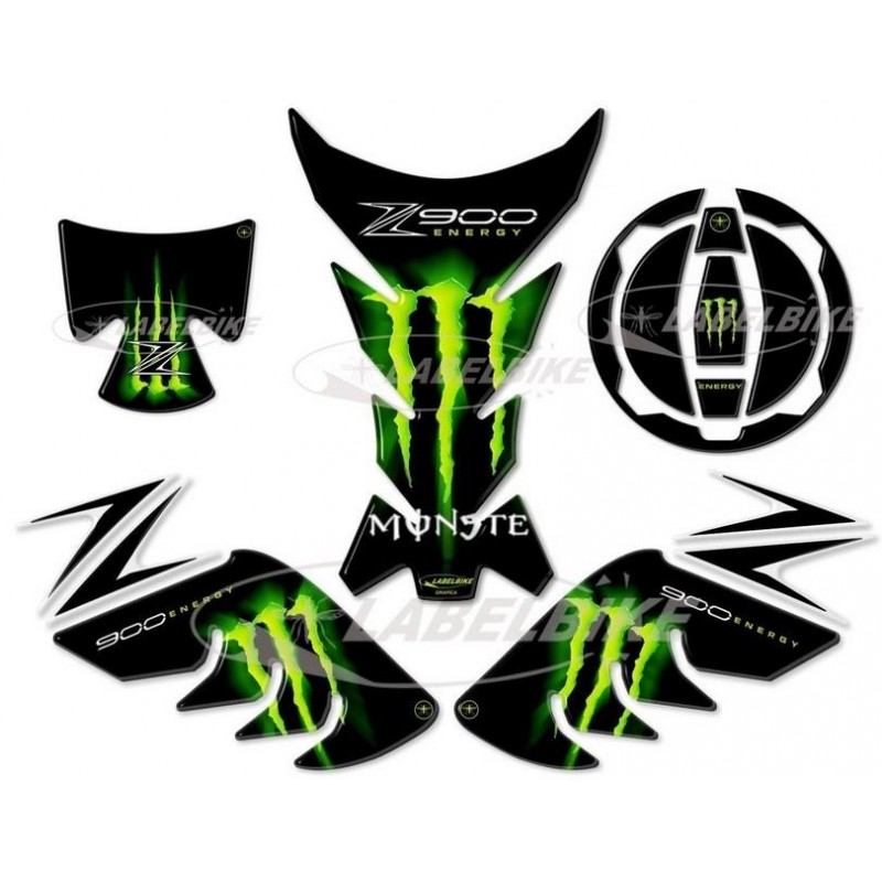 3D STICKERS SEITENSCHUTZ, TANK, KAPPE, KAWASAKI Z 900 SCHLÜSSEL