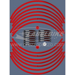 KIT BORDI ADESIVI PER CERCHI RUOTA APRILIA RSV TUONO 17" ROSSO