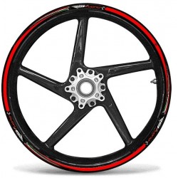 KIT BORDI ADESIVI PER CERCHI RUOTA APRILIA RSV TUONO 17" ROSSO BANDIERA ITALIA