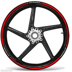 KIT BORDI ADESIVI PER CERCHI RUOTA HONDA INTEGRA 700/750 17" ROSSO