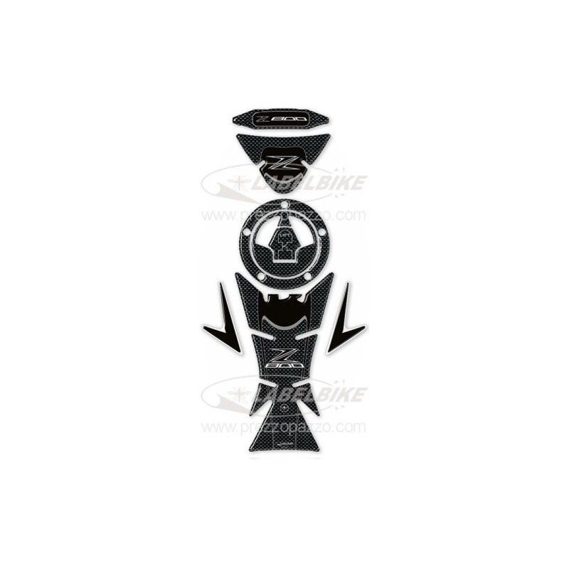 3D STICKERS PROTECTION TANK, CAP, KEY, RISER KAWASAKI Z 800