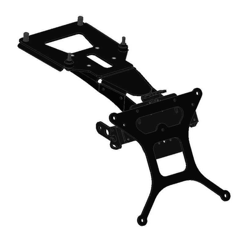 LICENSE PLATE SUPPORT DUCATI SCRAMBLER SIXTY 2 400 2016-2021, WITH ADJUSTABLE INCLINATION