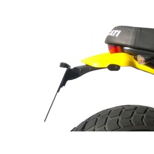 LICENSE PLATE SUPPORT DUCATI SCRAMBLER SIXTY 2 400 2016-2021, WITH ADJUSTABLE INCLINATION