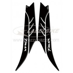 3D STICKER SIDE PROTECTION TUNNEL BOOMERANG YAMAHA T-MAX 530 2012-2016 BLACK WHITE