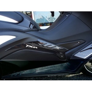 3D STICKER SIDE PROTECTION TUNNEL BOOMERANG YAMAHA T-MAX 530 2012-2016 BLACK WHITE