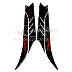 PEGATINA 3D TÚNEL BOOMERANG PROTECCIÓN LATERAL YAMAHA T-MAX 530 2012-2016 NEGRO ROJO