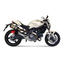 COPPIA TERMINALI MIVV SUONO DUCATI MONSTER 696 2008-2011, DEKAT ACCIAIO/CARBONIO