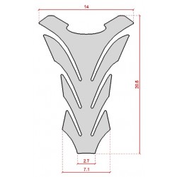 ADESIVO 3D PROTEZIONE SERBATOIO SUZUKI GSX-R