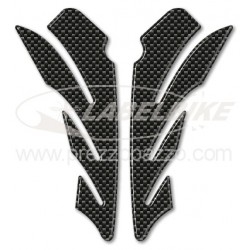 3D STICKERS SIDE PROTECTIONS TANK MOTORCYCLE UNIVERSAL CARBON CM 16 X 6.3