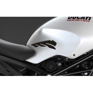 PEGATINAS 3D PROTECCIONES LATERALES DEPÓSITO MOTOCICLETA UNIVERSAL CARBON CM 16 X 6,3