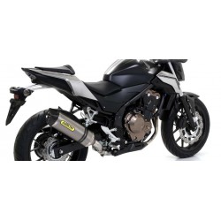 TERMINALE ARROW RACE-TECH HONDA CB 500 F 2016-2018, TITANIO/CARBONIO, OMOLOGATO