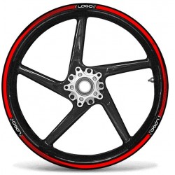 KIT BORDI ADESIVI PER CERCHI RUOTA HONDA CB1000R 17" ROSSO