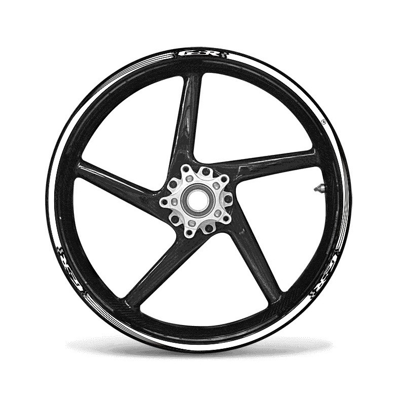 KIT BORDES ADHESIVOS PARA LLANTAS SUZUKI GSR 17 "BLANCO