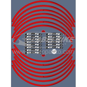 KIT ADHESIVE EDGES FÜR RADFELGEN SUZUKI GSR 17 "RED