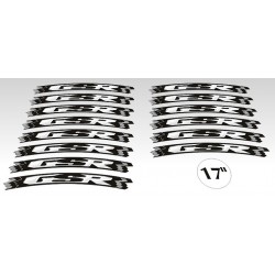 KIT BORDES ADHESIVOS PARA LLANTAS SUZUKI GSR 17 "ROJO