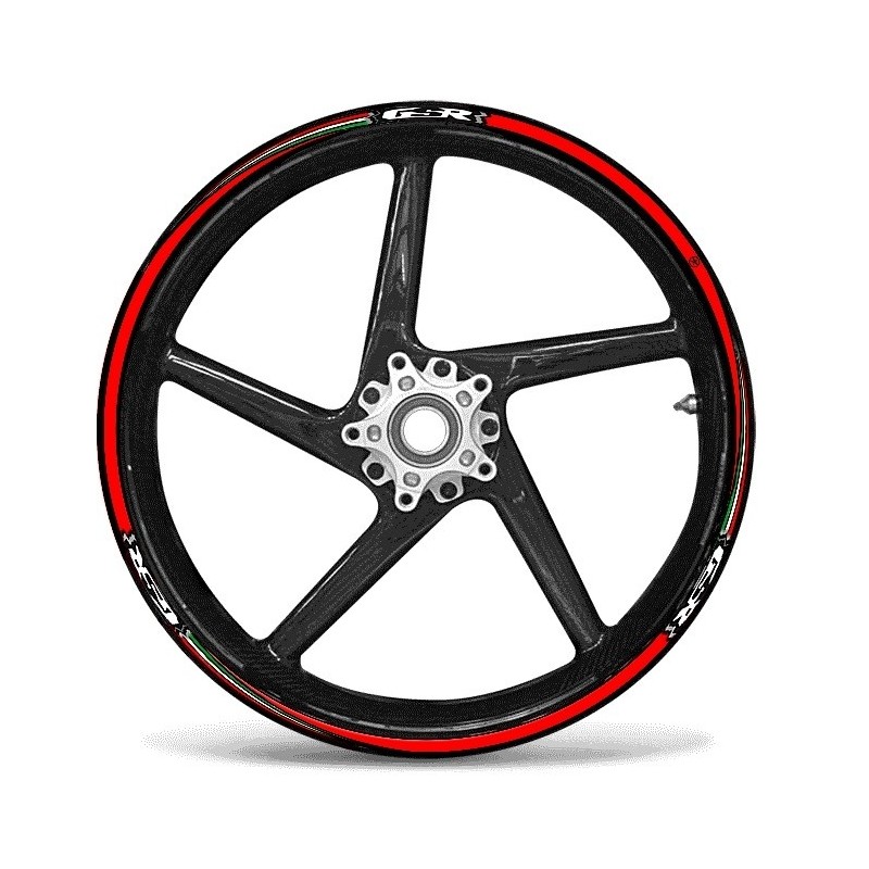 KIT ADHESIVE EDGES FÜR RADFELGEN SUZUKI GSR 17 "RED ITALIAN FLAG