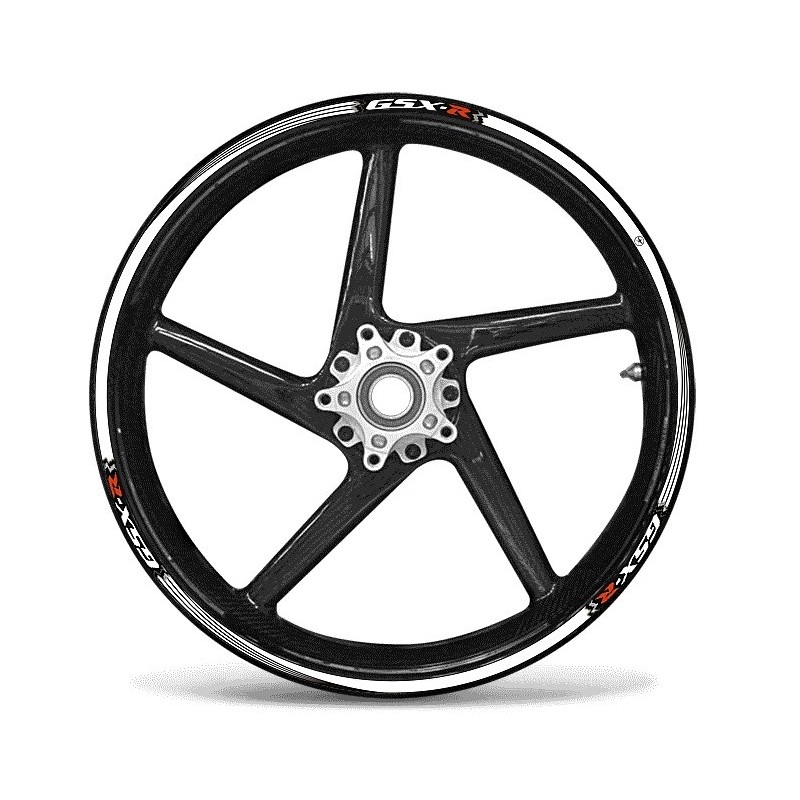 KIT KLEBKANTEN FÜR RADFELGEN SUZUKI GSX-R 17 "WEISS