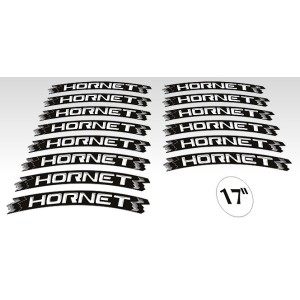 KIT BORDI ADESIVI PER CERCHI RUOTA HONDA HORNET 17" BIANCO