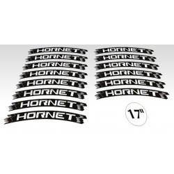 KIT STICKER EDGES FOR WHEEL RIMS HONDA HORNET 17"WHITE