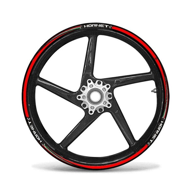 KIT KLEBKANTEN FÜR RADFELGEN HONDA HORNET 17 "RED ITALIAN FLAG