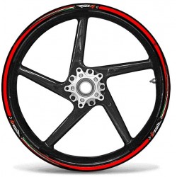 KIT BORDI ADESIVI PER CERCHI RUOTA APRILIA RSV4 17" ROSSO BANDIERA ITALIA