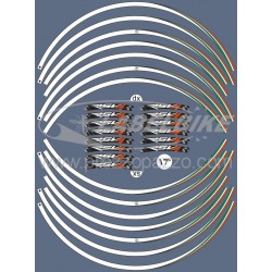 KIT ADHESIVE EDGES FÜR RADFELGEN APRILIA RSV4 17 "WHITE ITALIAN FLAG