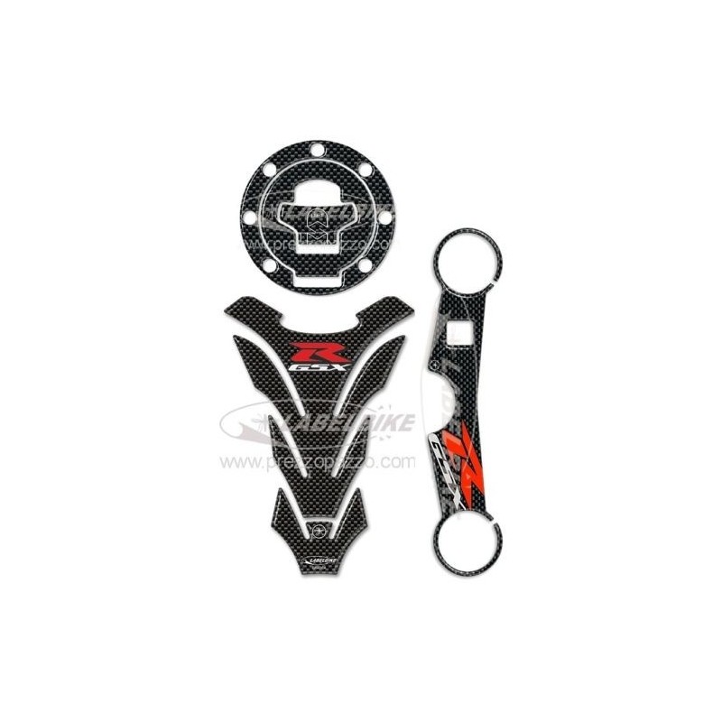 3D STICKER TANK PROTECTION, CAP, STEERING PLATE SUZUKI GSX-R 750/1000 2000-2002