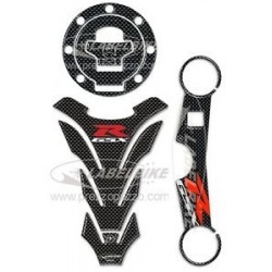 ADESIVO 3D PROTEZIONE SERBATOIO, TAPPO, PIASTRA STERZO SUZUKI GSX-R 600 2000-2003