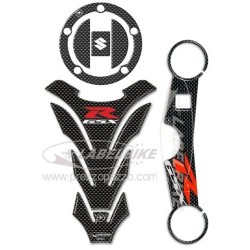 ADESIVO 3D PROTEZIONE SERBATOIO, TAPPO, PIASTRA STERZO SUZUKI GSX-R 1000 2003-2004